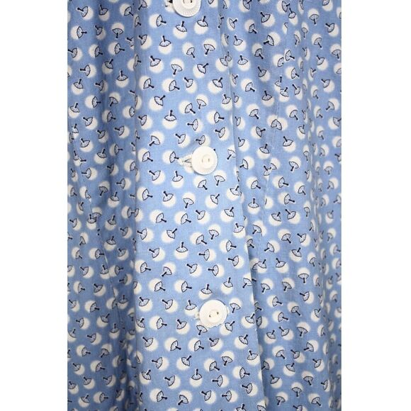 Vintage Cape Cod Classics Dress Cotton Print Long Sleeve Size L B40 W34 -Hey Viv - Picture 8 of 10